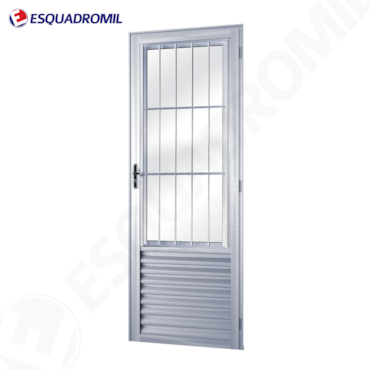 Porta de Abrir c/ Postigo Esquerda Esquadromil 210x80cm