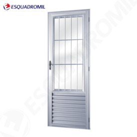 Porta de Abrir c/ Postigo Esquerda Esquadromil 210x80cm