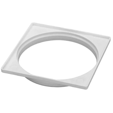 Porta Grelha Quadrada Branca 150mm