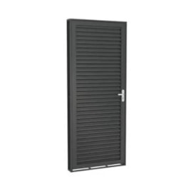 Porta Laminada Esquerda Preto Primer Completa Ramassol 210x83x6cm