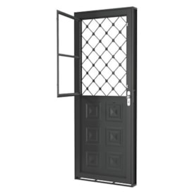Porta Mista Xadrez Ramassol 215X83X6cm Esquerda