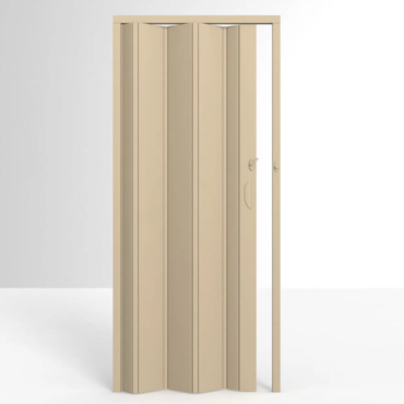 Porta PVC Sanfonada Permatti Bege Marmorizado 210x97 Porta PVC Sanfonada Permatti Bege Marmorizado 210x97