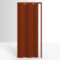 Porta PVC Sanfonada Permatti Mogno Liso 210x60