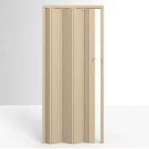 Porta Sanfonada Bege Marmorizado PVC Permatti 210x60cm