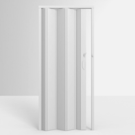 Porta Sanfonada em PVC Branca 210x97cm Permatti