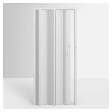 Porta Sanfonada em PVC Branca 210x97cm Permatti Porta Sanfonada em PVC Branca 210x97cm Permatti