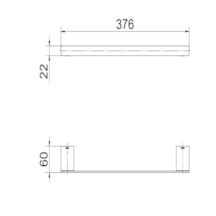 Porta Toalha de Rosto Docol Flat Cobre Escovado