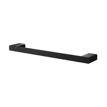 Porta Toalha Preto de Parede Docol Flat Ônix Barra 60cm