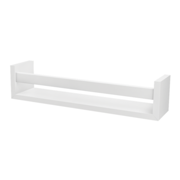 Prateleira Revisteiro Prat-k Decorare Branco 10x10x70cm