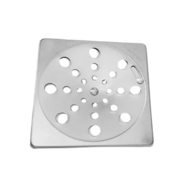 Ralo Grelha Dinox Aço Inox 304 sem Caixilho 10x10cm Ralo Grelha Dinox Aço Inox 304 sem Caixilho 10x10cm