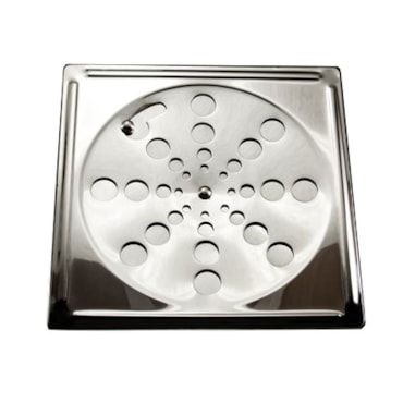 Ralo Grelha Dinox Aço Inox 304 Sem Caixilho 15x15cm