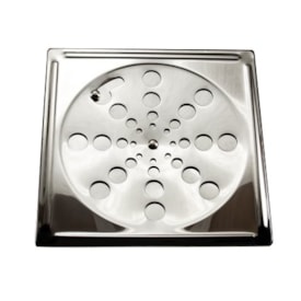Ralo Grelha Dinox Aço Inox 304 Sem Caixilho 15x15cm