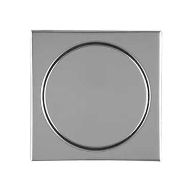 Ralo Inox com Sifão Polido Mozaik Rapp1010 10x10cm