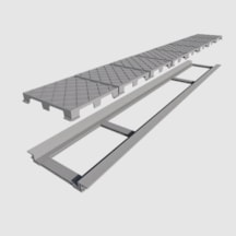 Ralo Linear Infinity Plus Tampa Oculta Base PVC 130cm