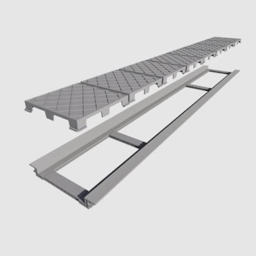Ralo Linear Infinity Plus Tampa Oculta Base PVC 130cm