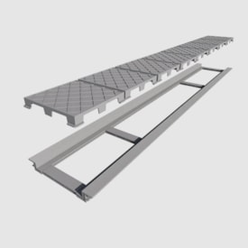 Ralo Linear Infinity Plus Tampa Oculta Base PVC 130cm