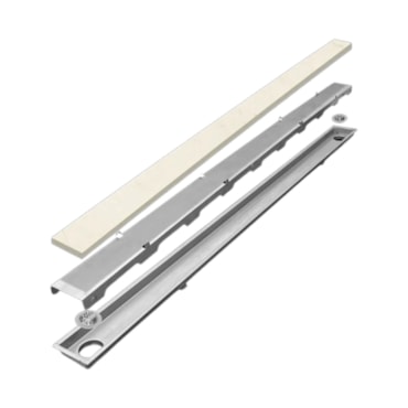 Ralo Linear Mozaik Inox Tampa Oculta Saída Lateral 80cm Ralo Linear Mozaik Inox Tampa Oculta Saída Lateral 80cm