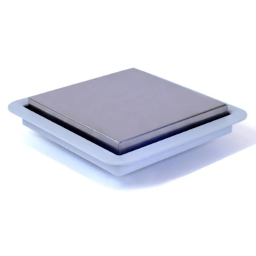 Ralo Linear Square Tampa Inox Escovado 15x15cm