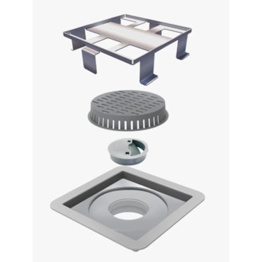 Ralo Linear Square Tampa Oculta 10x10cm Ralo Linear Square Tampa Oculta 10x10cm