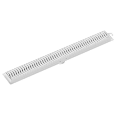 Ralo Linear Tigre Flat Grelha Branca 50cm