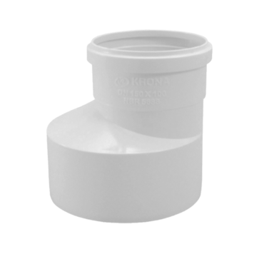 Redução Excêntrica Esgoto Krona 75x50mm Redução Excêntrica Esgoto Krona 75x50mm