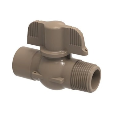 Registro Esfera Rosca Macho e Fêmea C/ Borboleta Tigre 3/4 Registro Esfera Rosca Macho e Fêmea C/ Borboleta Tigre 3/4