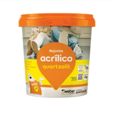 Rejunte Acrílico Quartzolit Cinza Outono 1kg Rejunte Acrílico Quartzolit Cinza Outono 1kg
