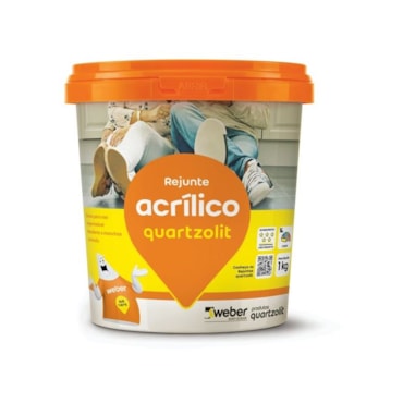 Rejunte Acrílico Quartzolit Palha 1Kg