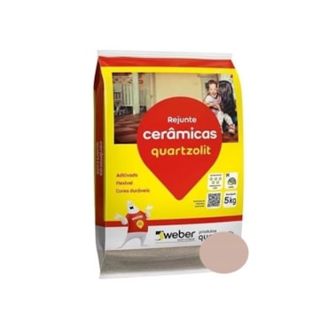Rejunte Flexível Quartzolit Cerâmicas 5 Kg Marrom Tabaco