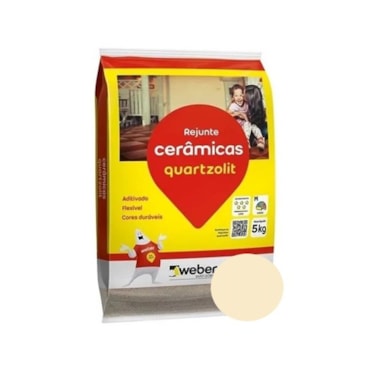 Rejunte Flexível Quartzolit Cerâmicas 5 Kg Palha