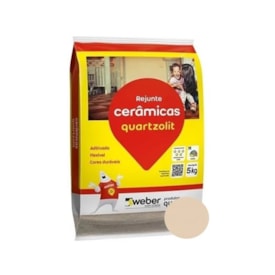 Rejunte Flexível Quartzolit Cerâmicas 5Kg Bege