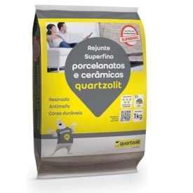 Rejunte Porcelanatos e Cerâmicas Quartzolit Marfim 1Kg
