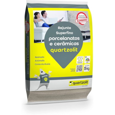 Rejunte Porcelanatos e Cerâmicas Quartzolit Marrom Canela 5Kg