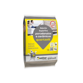 Rejunte Porcelanatos e Cerâmicas Quartzolit Tijolo 1kg