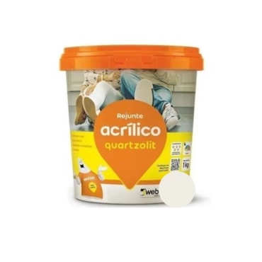 Rejunte Quartzolit Branco Acrílico 1kg