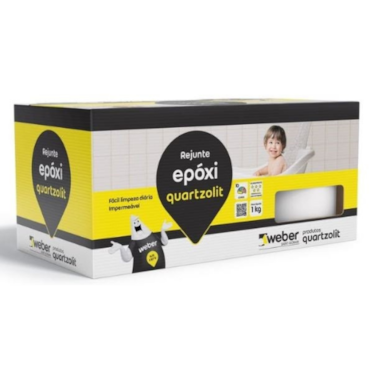Rejunte Quartzolit Epóxi 1 Kg Branco Rejunte Quartzolit Epóxi 1 Kg Branco