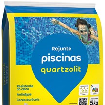 Rejunte Quartzolit para Piscina Cinza Platina 5Kg