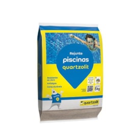 Rejunte Quartzolit para Piscina Cinza Platina 5Kg