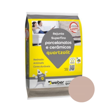 Rejunte Quartzolit para Porcelanato e Cerâmica Tabaco 5kg