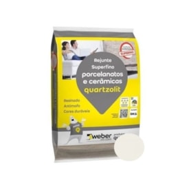 Rejunte Quartzolit Porcelanato e Cerâmicas 5kg Branco