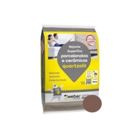 Rejunte Quartzolit Porcelanato e Cerâmicas 5kg Marrom Café