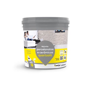 Rejunte Superfino Premium Quartzolit 2kg Cinza Platina