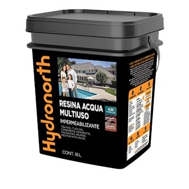 Resina Acqua Multiuso Hydronorth Incolor 18L Resina Acqua Multiuso Hydronorth Incolor 18L
