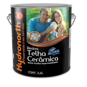 Resina Acrílica base Solvente Para Telha 3,6l Cerâmica