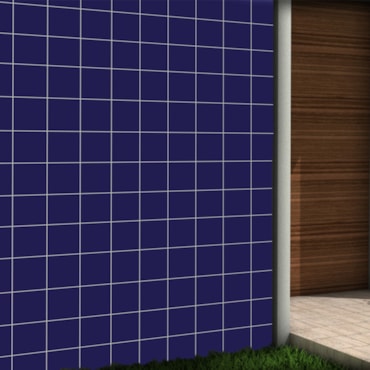 Revestimento Ceral Fachada e Piscina Azul Cobalto Brilhante 20x20cm