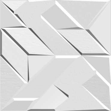 Revestimento Ceusa Lótus Matte Branco com 4 Peças 58X58cm
