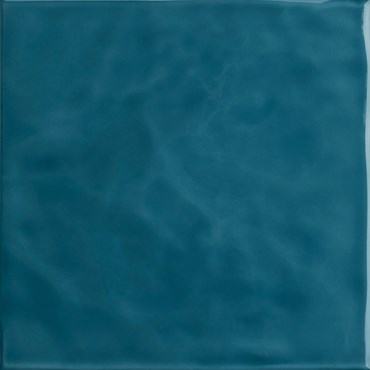 Revestimento de Parede Eliane Azul Mar Onda Brilhante 20x20cm