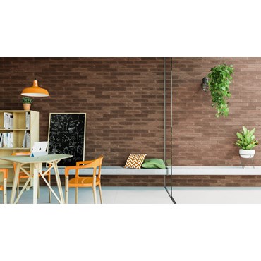 Revestimento Incepa Brick Adobe Terracora 7,5x30cm Acetinado