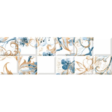 Revestimento Incepa Ins Blosson Blue Acetinado 30x90,2cm