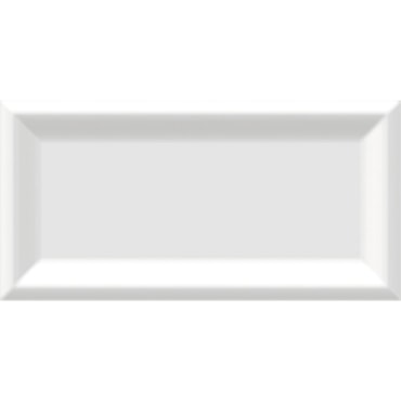 Revestimento para Parede Roca Mondrian White Ice Branco com Relevo 7,7x15,4cm